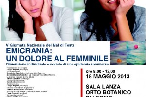 Locandina Giornata Emicrania Palermo 2013